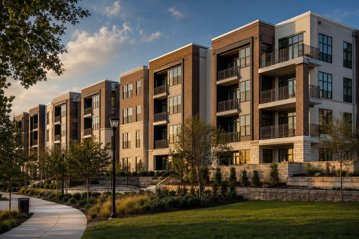 Contemporary multifamily apartment community