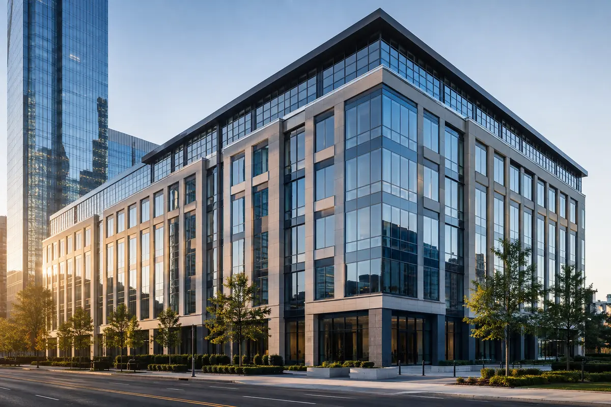 Modern Class A commercial office building